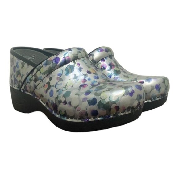 Dansko New Women's XP 2.0 Clogs Multi-dot Patent size 38 - Picture 1 of 13